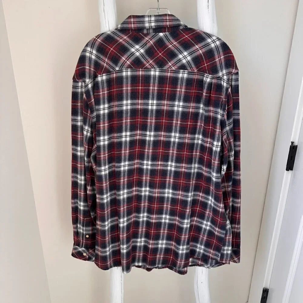 Rails Men's Lennox Plaid Button-Up Lightweight Flannel Shirt SZ XXL